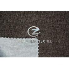 Poly Velvet Bonded with Mesh Fabric for Curtain and Sofa Use